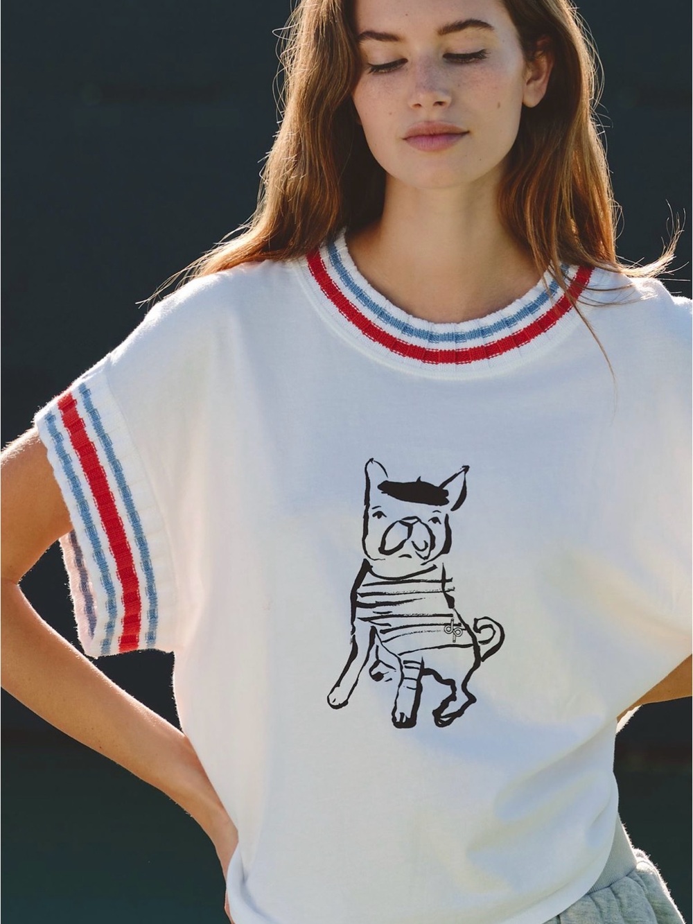 NWT XL Anthropologie daily practice pup tee